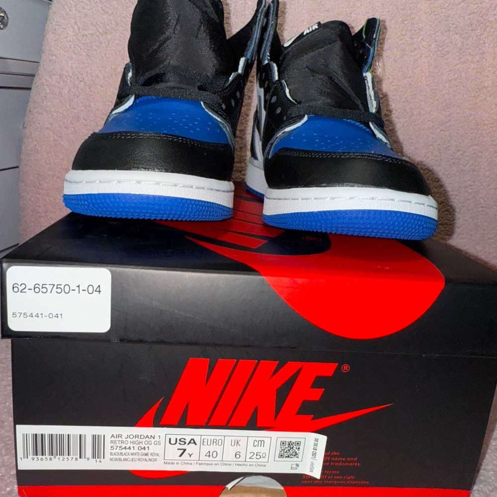 Jordan 1 retro high royal toe gs